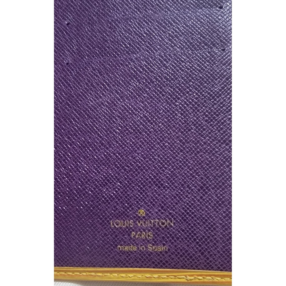 Louis Vuitton Yellow Epi Leather Yen Long Wallet Purple Interior Made in Spain - Picture 10 of 16